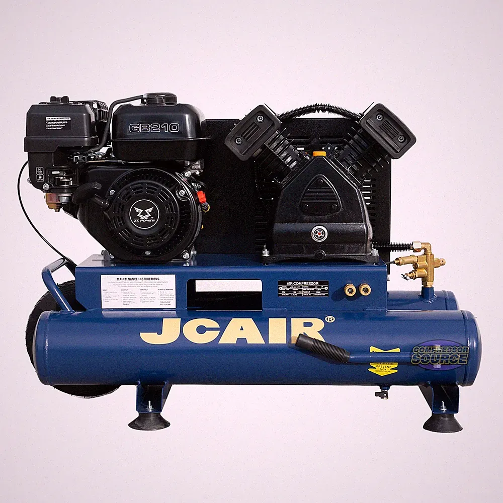 10-Gallon Wheelbarrow Air Compressor 12.5 CFM w/Gas Engine JCB-6508G (6538T)