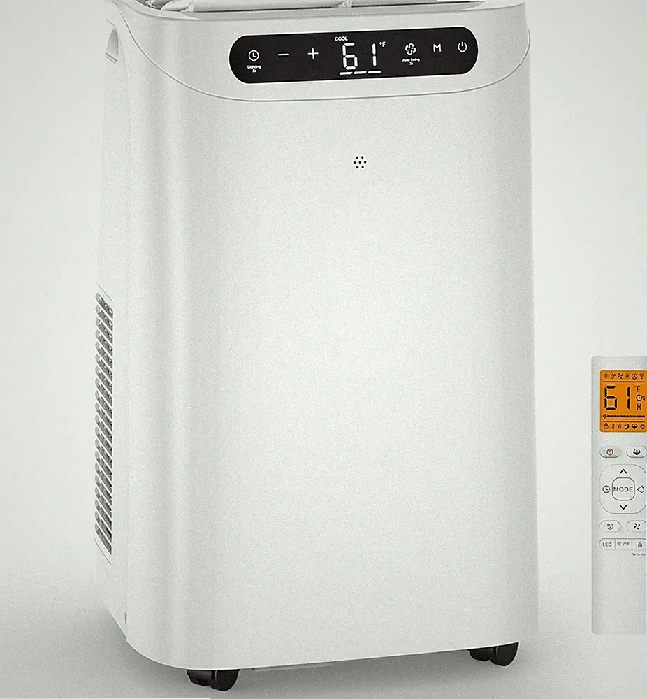 12000 BTU 4-in-1 Portable Air Conditioner for Rooms up to 500 sq.ft; +Window Kit
