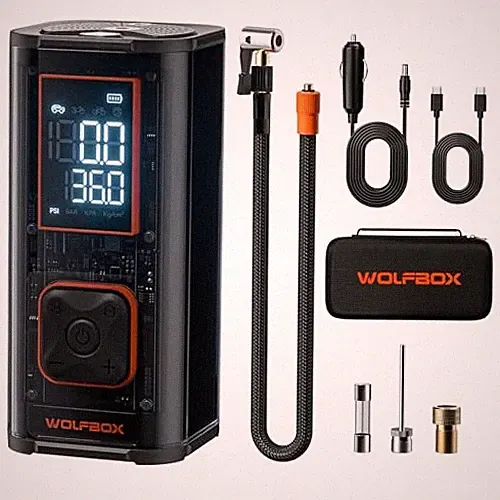 150PSI Heavy Duty Tire Inflator Portable Air Compressor,Double- cylinder