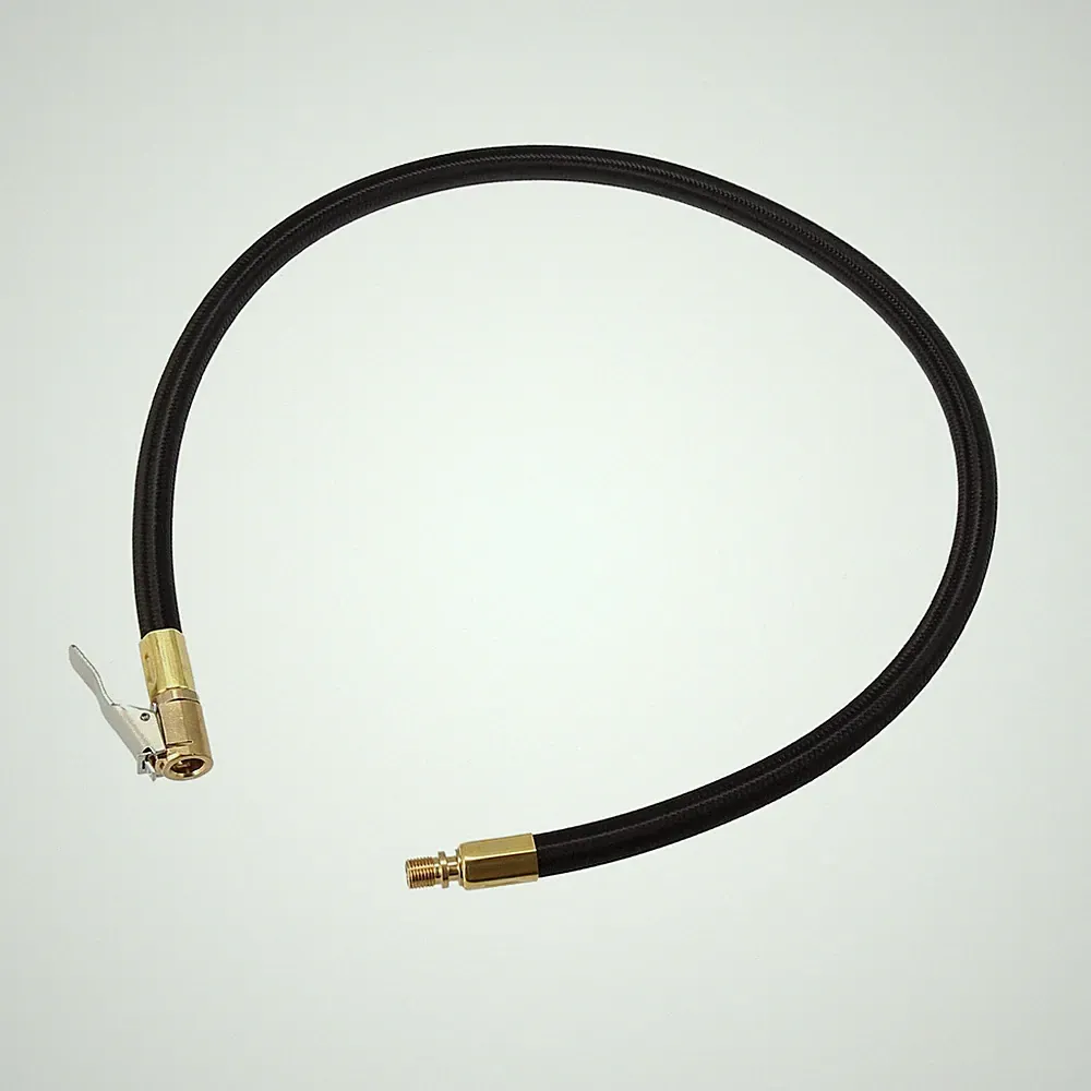 24 Inch Tire Inflator Pump Hose with Locking Air Chuck for Car Motorcycle