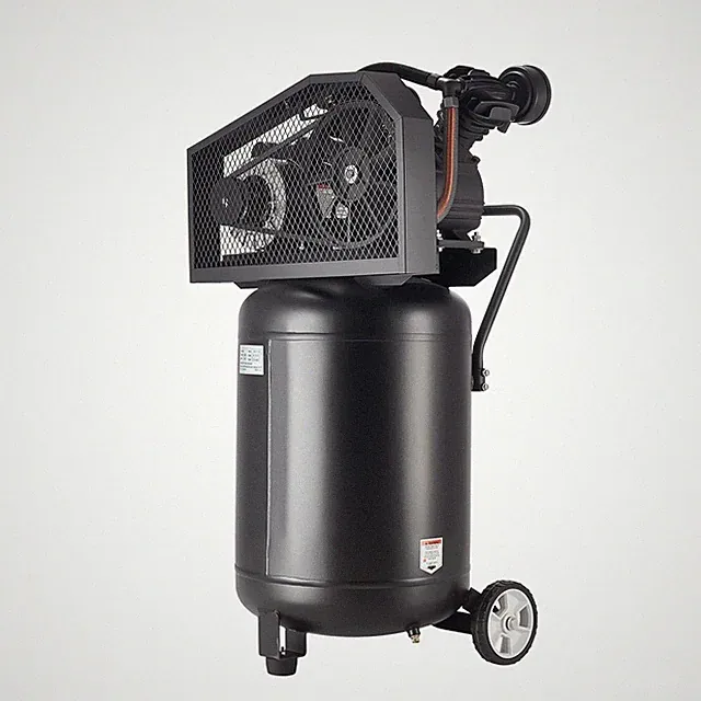 2HP 20-Gal Air Compressor, Oil-Lubed, 6.5 SCFM@90PSI, Carbon Steel Tank, Wheels