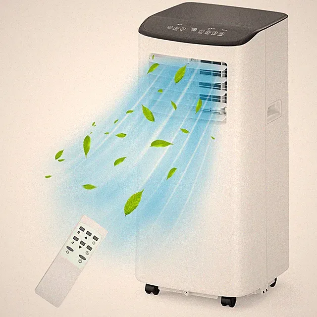 8000 BTU Portable Air Conditioner 3-in-1 AC Fan Dehumidifier for Room, 250 Sq Ft