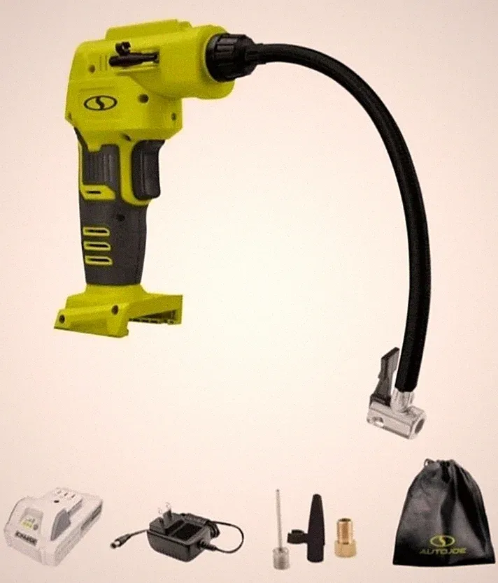 Auto Joe 24V-AJC1-LTE-P1 24-Volt IONMAX Cordless Portable Air Compressor Kit NEW