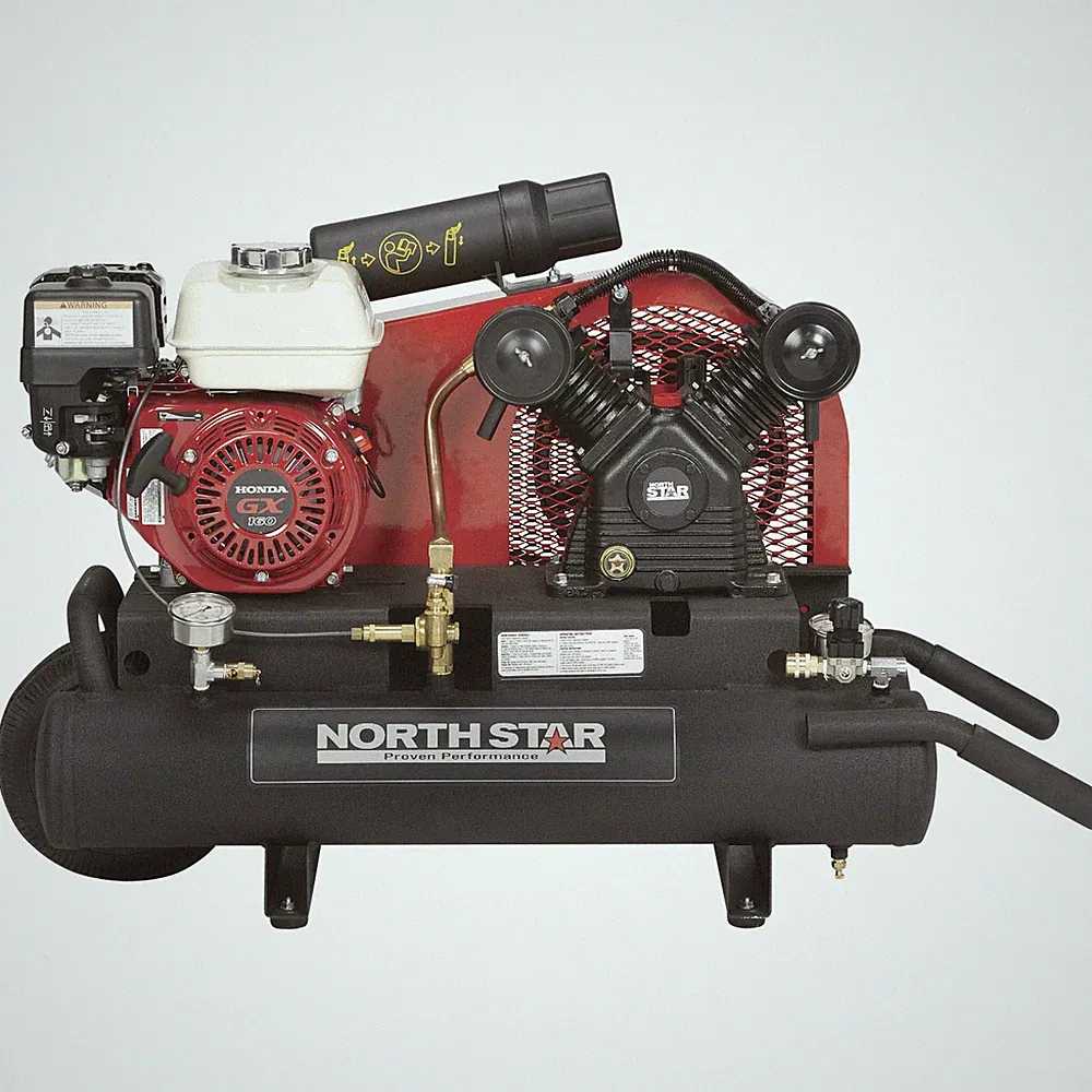 NorthStar Wheelbarrow Air Compressor, Gas-Powered Honda GX160 OHV Engine