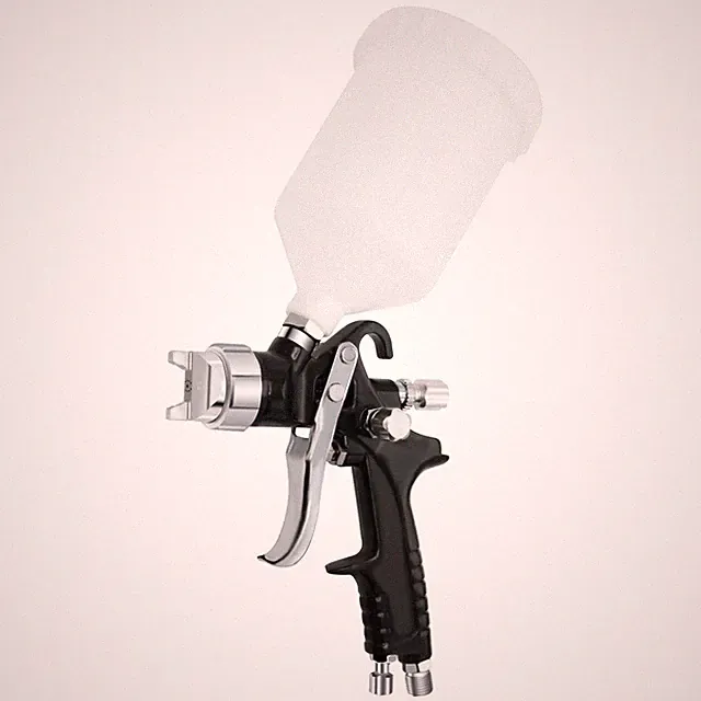 Spray Gun Hvlp Air Paint Sprayer Gravity Feed Paint Gun with 600CC Capacity w...